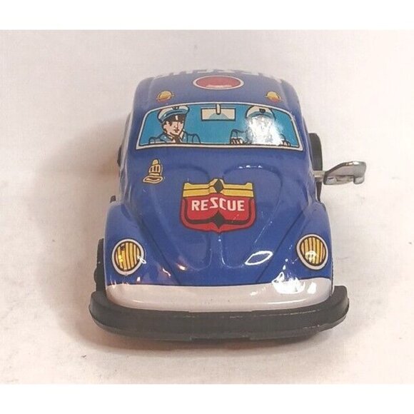 MTU Toys Volkswagon Beetle Rescue 1970s Wind Up Korea Excellent Condition - Picture 5 of 9